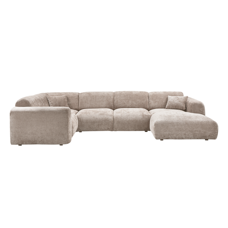 Cloud hoekbank links chenille naturel