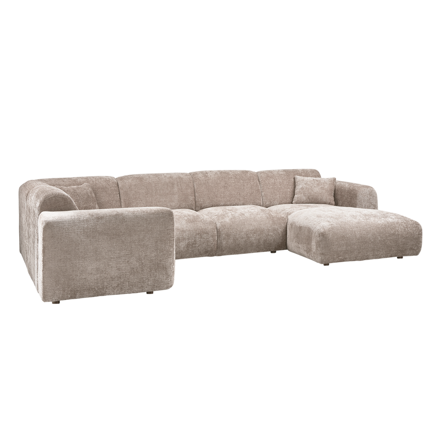 Cloud hoekbank links chenille naturel