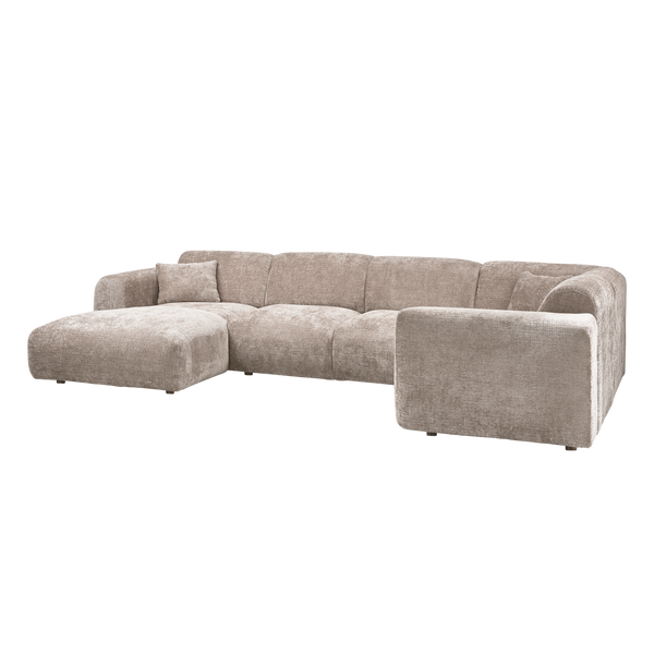 Cloud hoekbank rechts chenille naturel