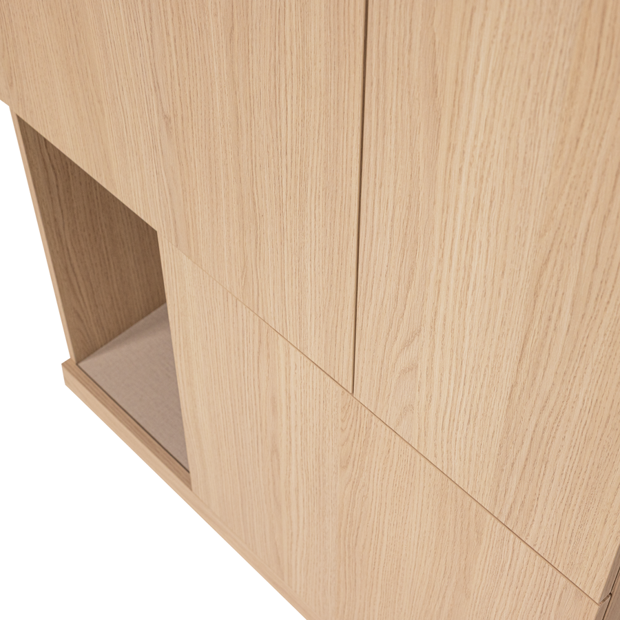 Build opbergkast 80 cm eikendecor naturel