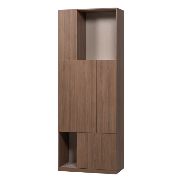 Build opbergkast 80 cm eikendecor bruin