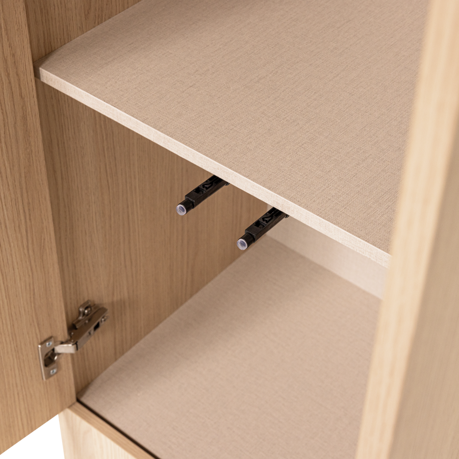 Build smalle opbergkast 54 cm eikendecor naturel
