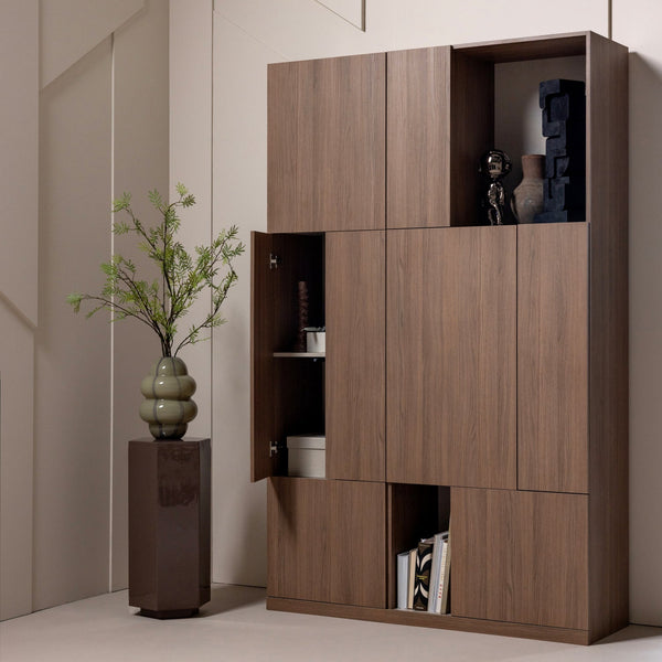 Build smalle opbergkast 54 cm eikendecor bruin