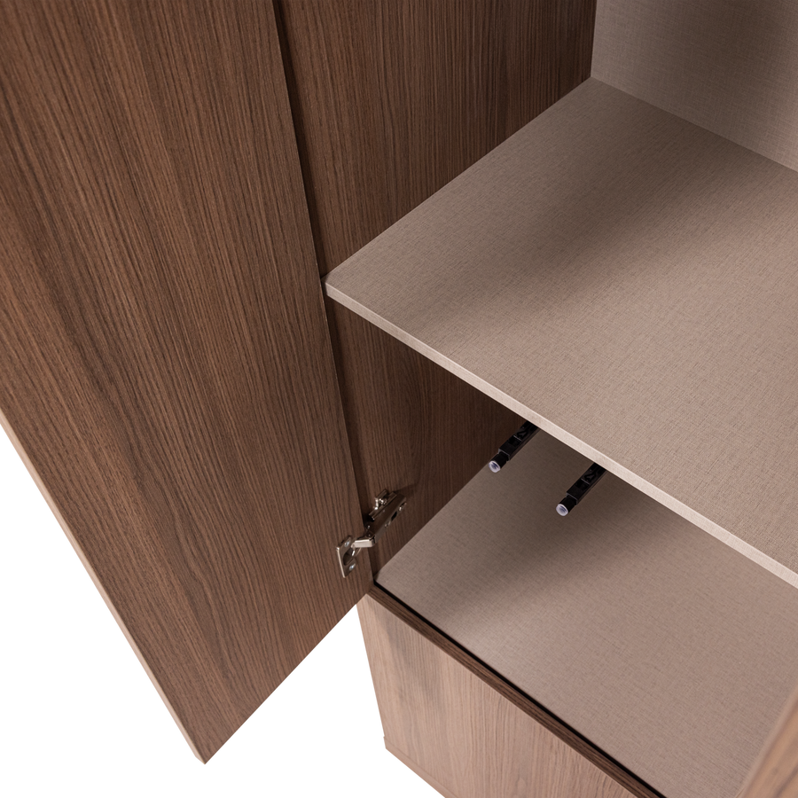 Build smalle opbergkast 54 cm eikendecor bruin