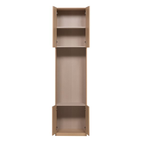 Build smalle half open kast 54 cm eikendecor naturel