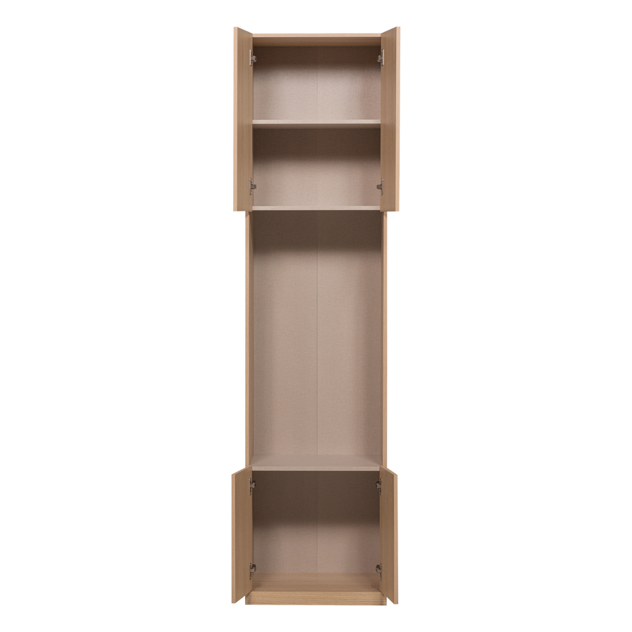 Build smalle half open kast 54 cm eikendecor naturel