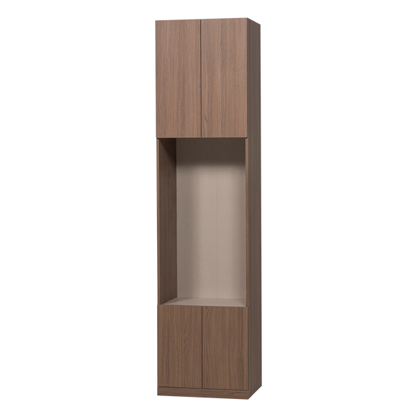Build smalle half open kast 54 cm eikendecor bruin