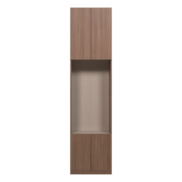 Build smalle half open kast 54 cm eikendecor bruin