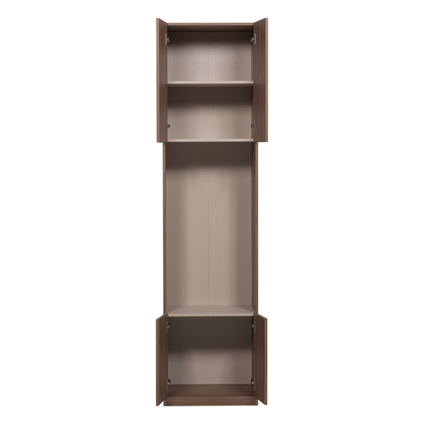 Build smalle half open kast 54 cm eikendecor bruin