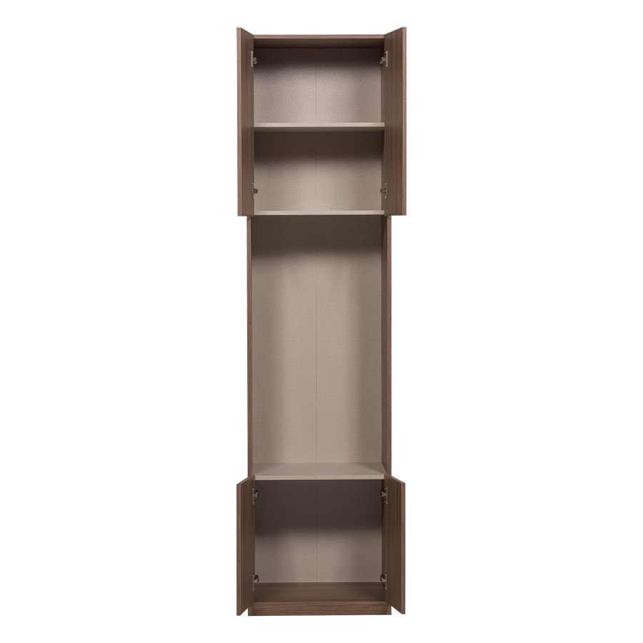 Build smalle half open kast 54 cm eikendecor bruin