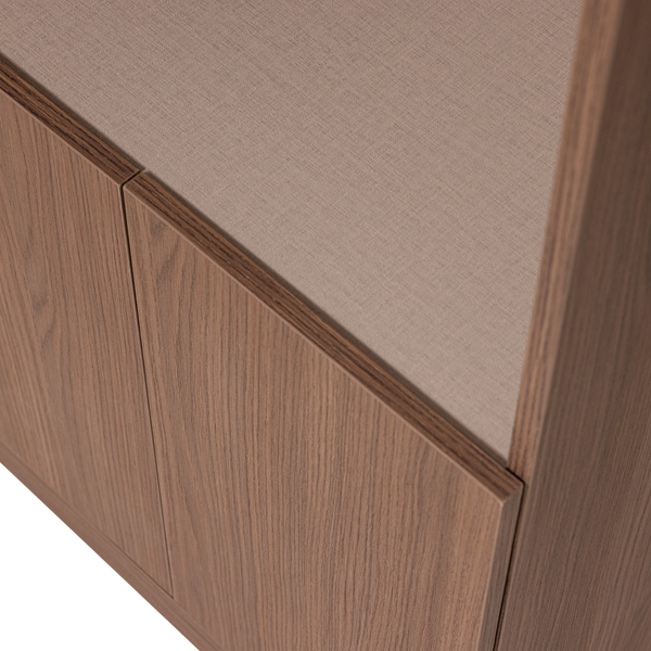 Build smalle half open kast 54 cm eikendecor bruin