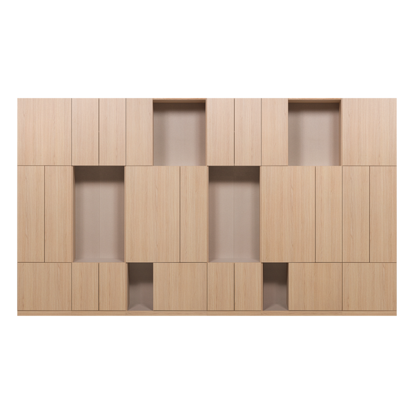 Build wandkast combinatie 376 cm eikendecor naturel