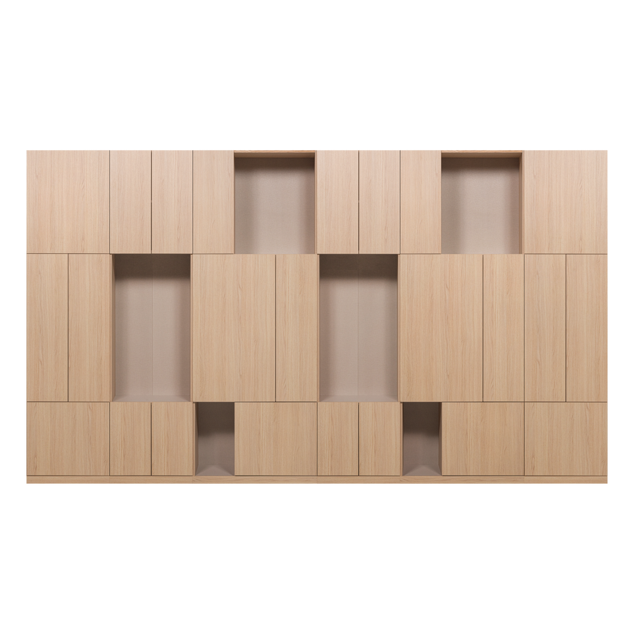 Build wandkast combinatie 376 cm eikendecor naturel