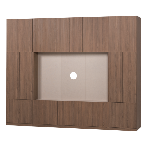 Build wandkast combinatie 268 cm eikendecor bruin