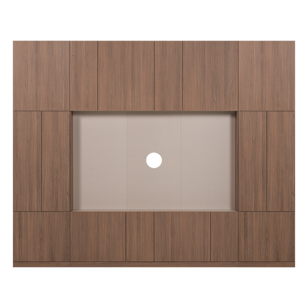 Build wandkast combinatie 268 cm eikendecor bruin
