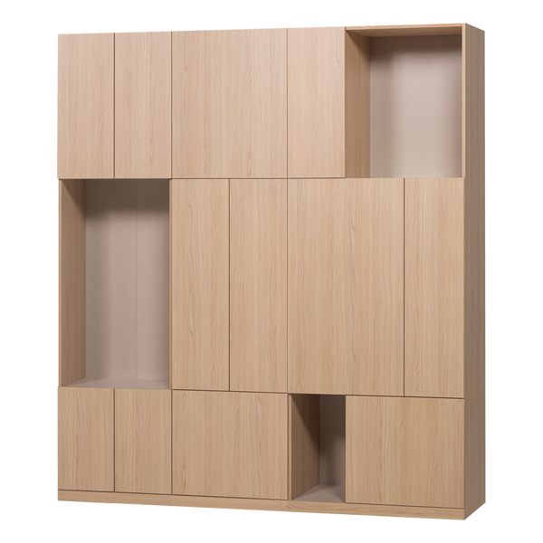 Build wandkast combinatie 188 cm eikendecor naturel