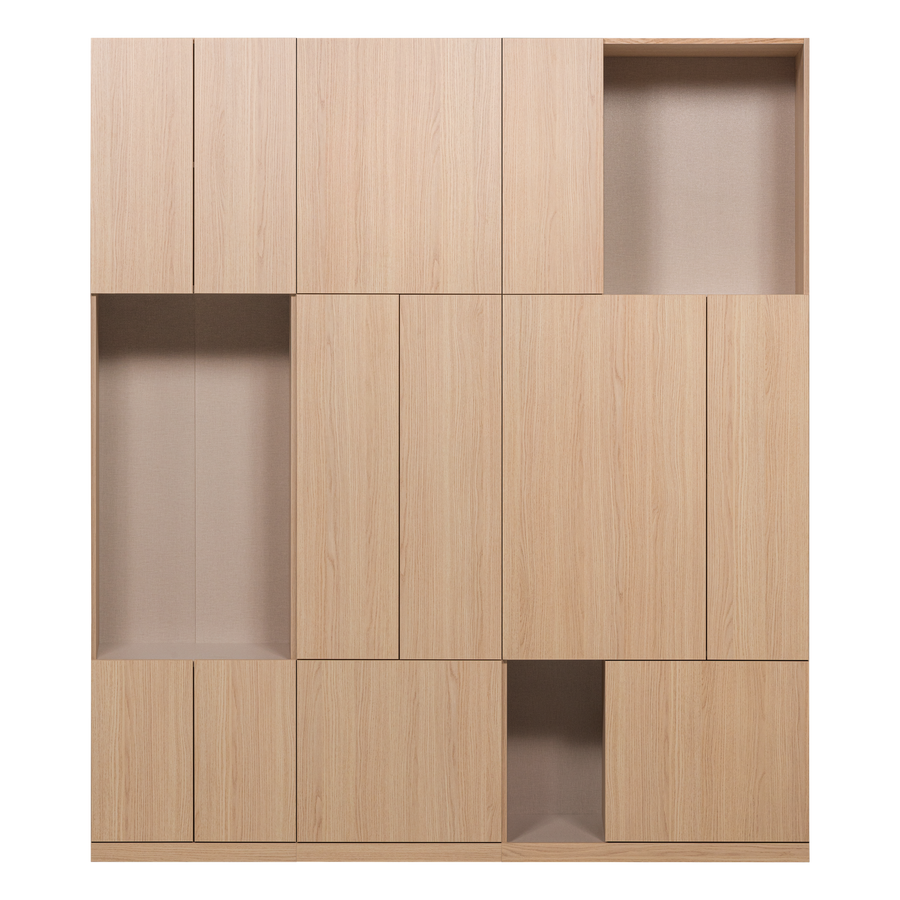 Build wandkast combinatie 188 cm eikendecor naturel