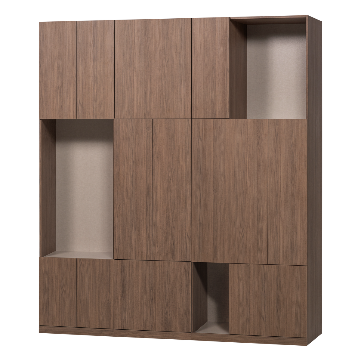Build wandkast combinatie 188 cm eikendecor bruin