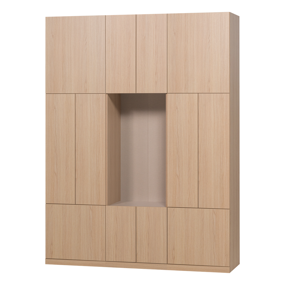 Build wandkast combinatie 162 cm eikendecor naturel