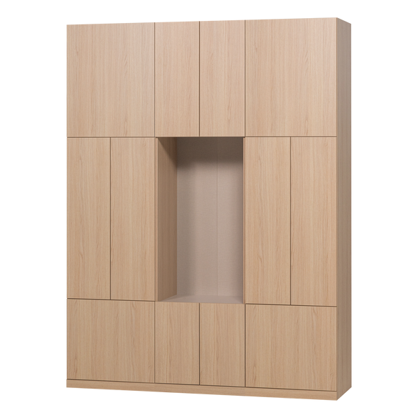 Build wandkast combinatie 162 cm eikendecor naturel