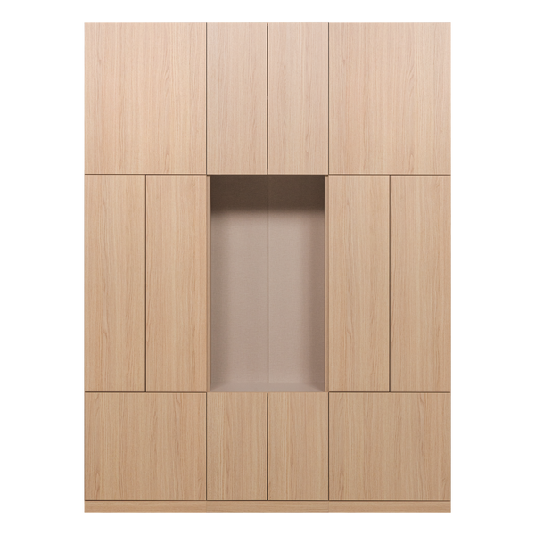 Build wandkast combinatie 162 cm eikendecor naturel