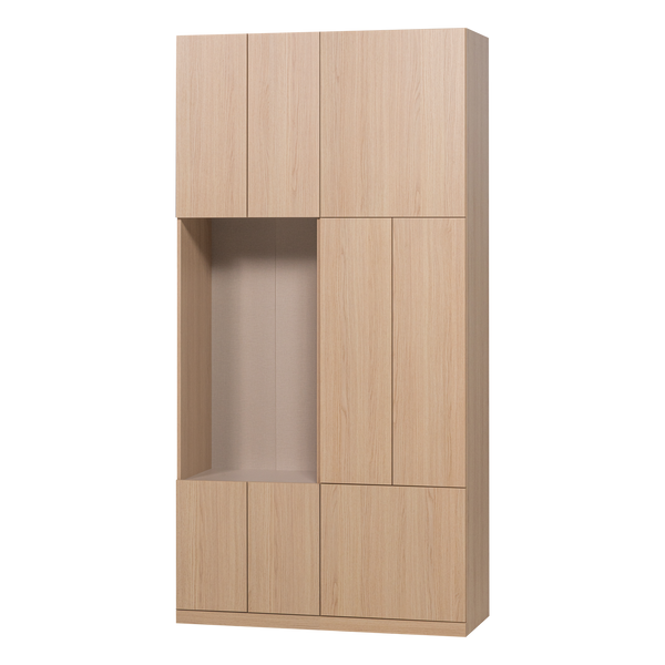 Build wandkast combinatie 108 cm eikendecor naturel
