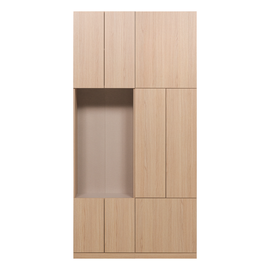 Build wandkast combinatie 108 cm eikendecor naturel