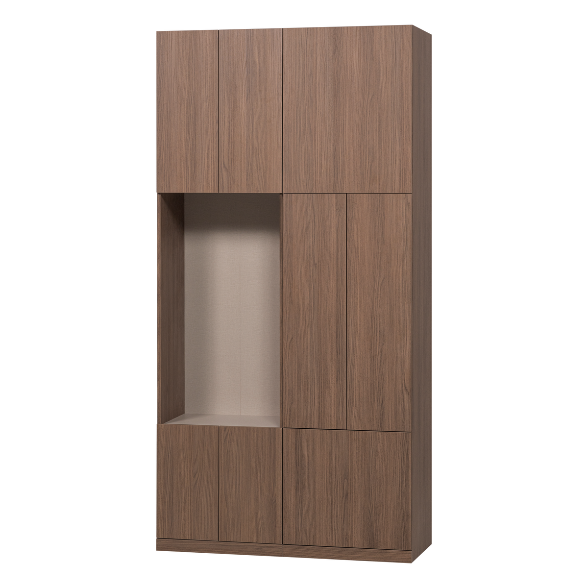 Build wandkast combinatie 108 cm eikendecor bruin