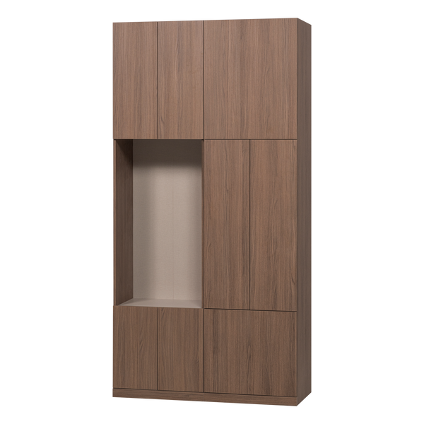 Build wandkast combinatie 108 cm eikendecor bruin