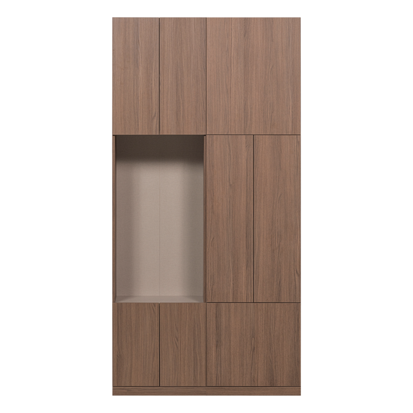 Build wandkast combinatie 108 cm eikendecor bruin