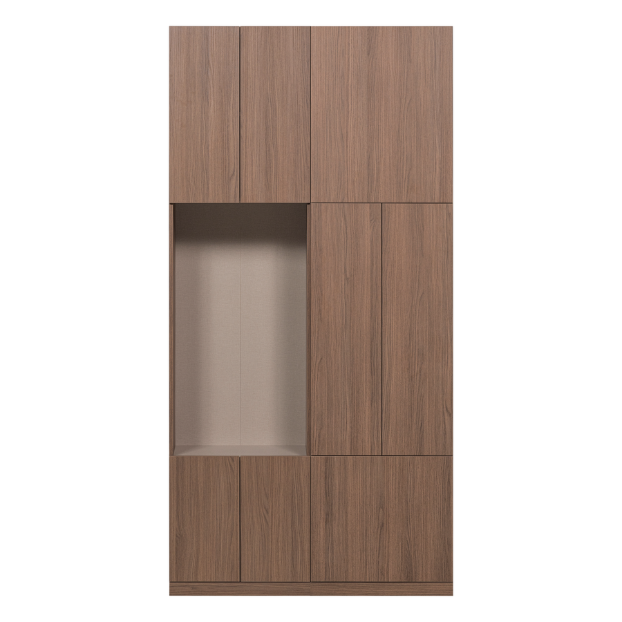 Build wandkast combinatie 108 cm eikendecor bruin