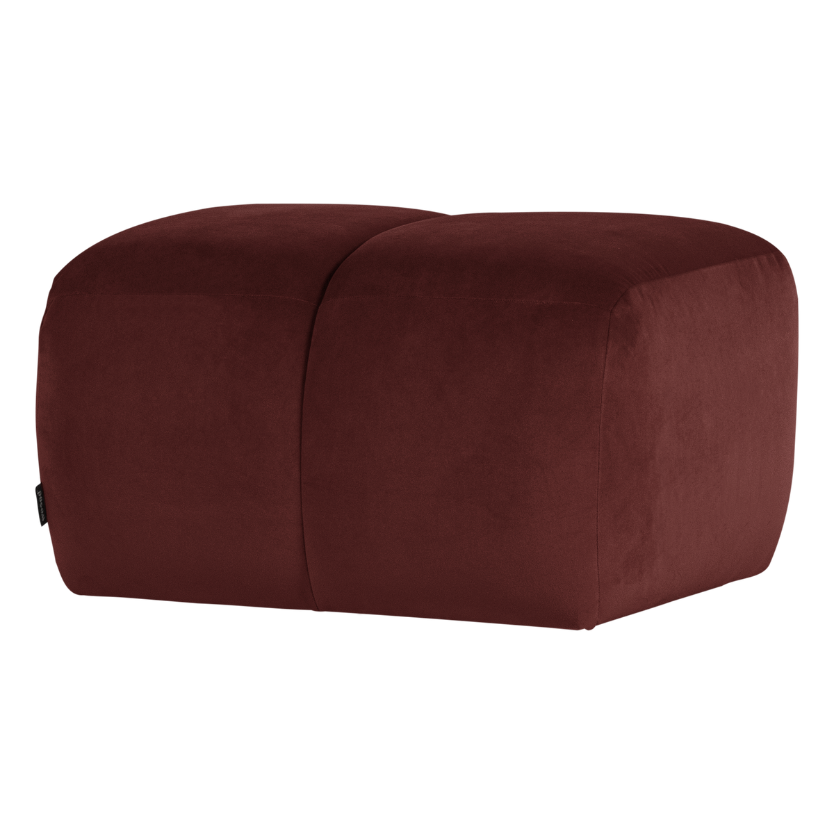 Mojo poef velvet kastanjebruin