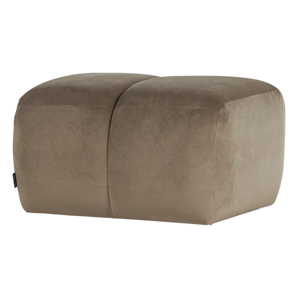 Mojo poef velvet khaki