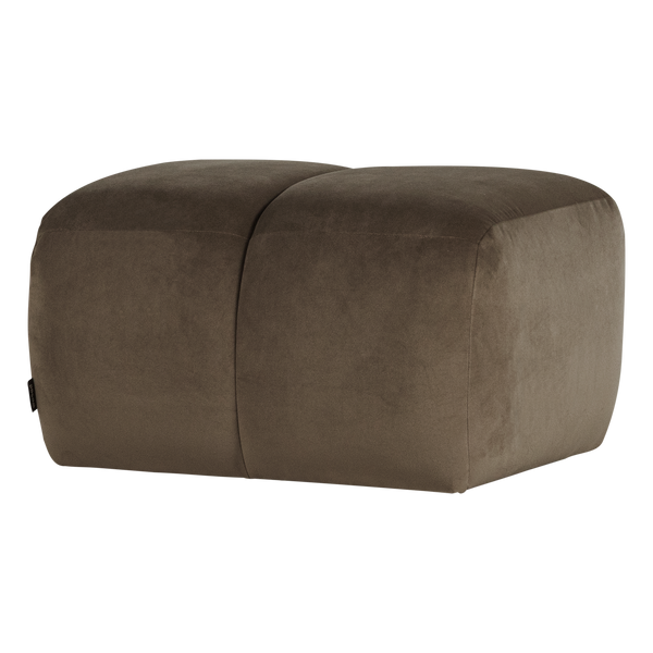 Mojo poef velvet taupe