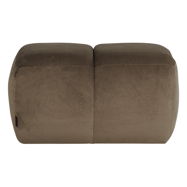 Mojo poef velvet taupe