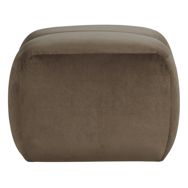 Mojo poef velvet taupe