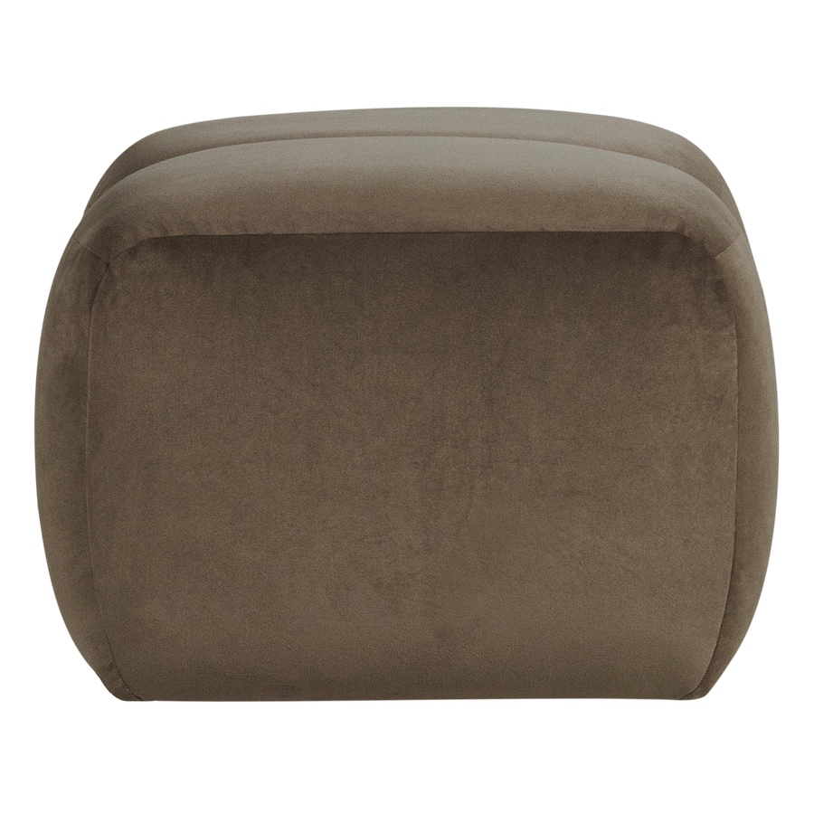 Mojo poef velvet taupe