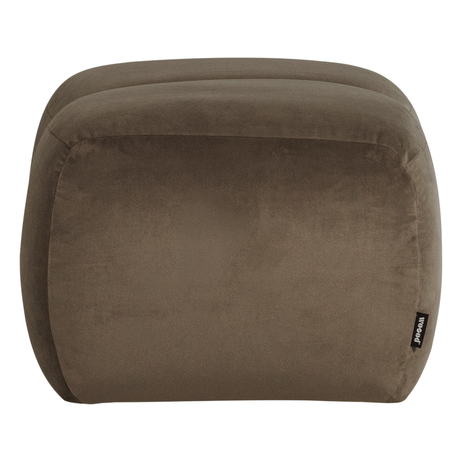 Mojo poef velvet taupe