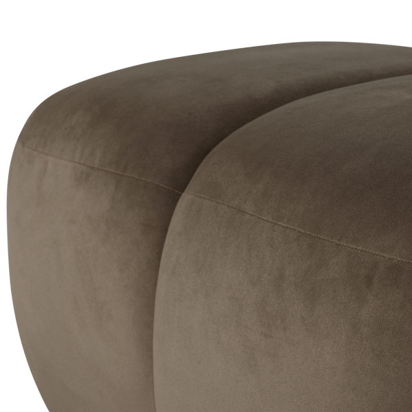 Mojo poef velvet taupe