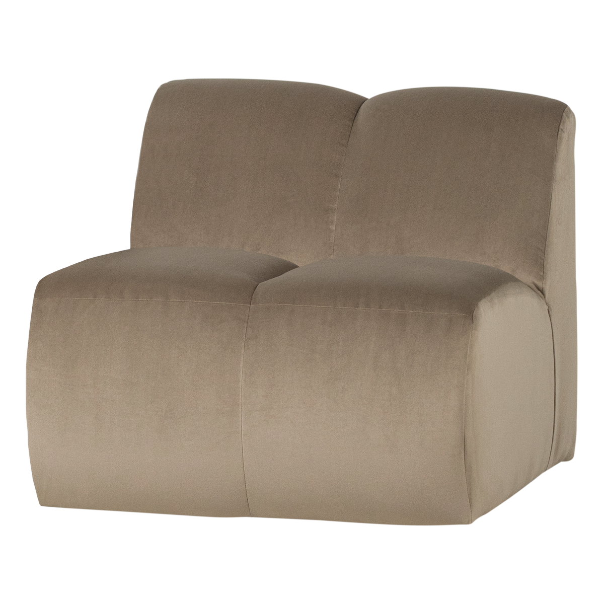 Mojo 1-zits bankelement velvet khaki