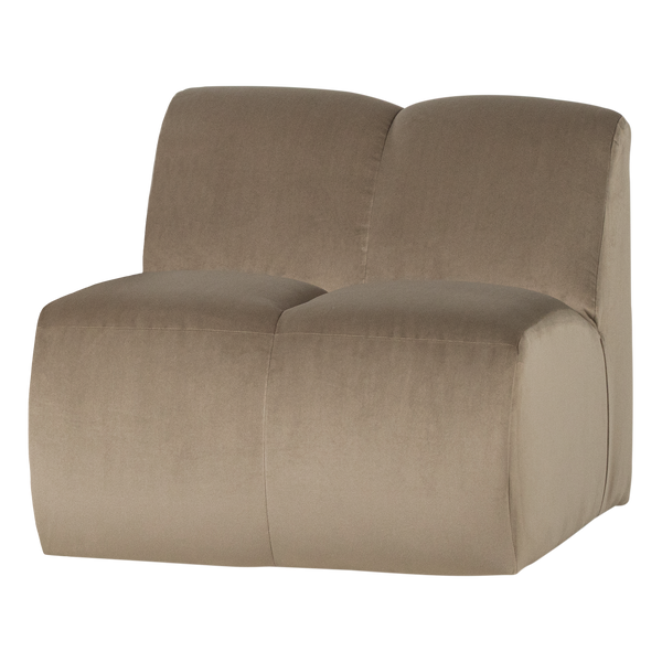 Mojo 1-zits bankelement velvet khaki