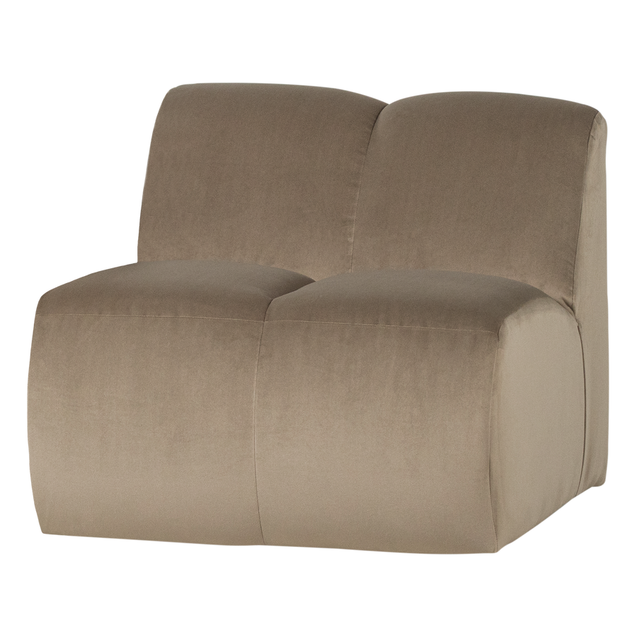 Mojo 1-zits bankelement velvet khaki