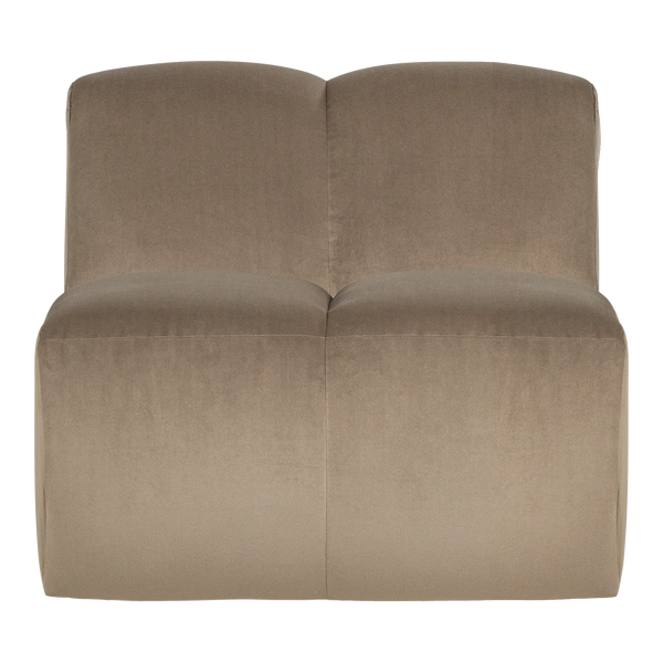 Mojo 1-zits bankelement velvet khaki