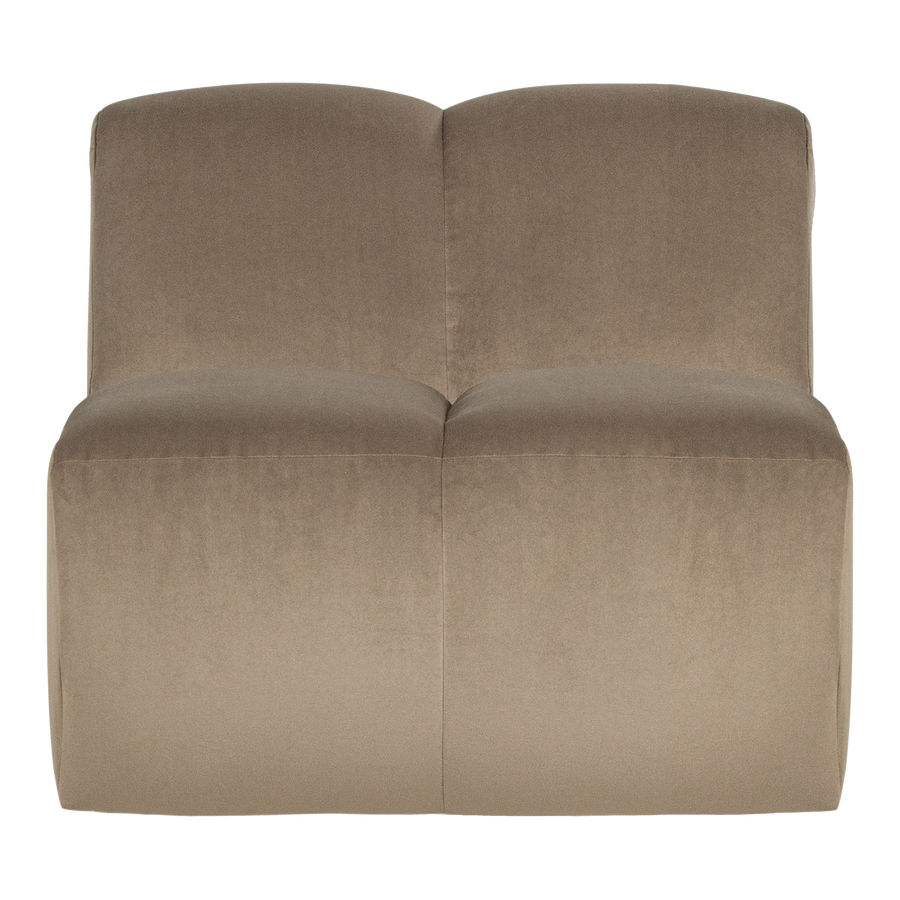 Mojo 1-zits bankelement velvet khaki