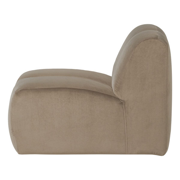 Mojo 1-zits bankelement velvet khaki