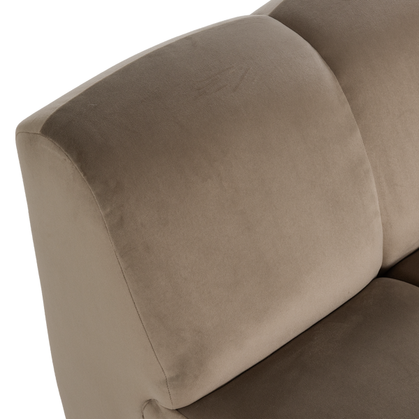 Mojo 1-zits bankelement velvet khaki