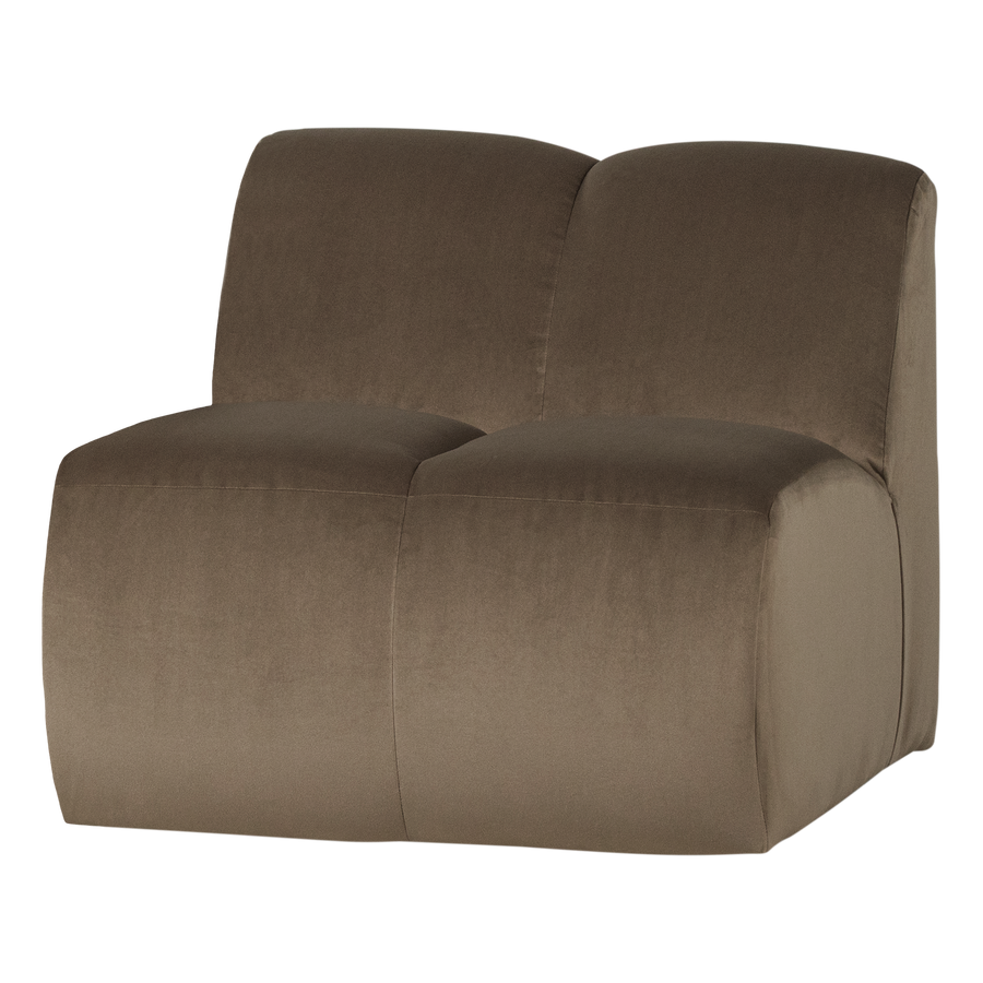 Mojo 1-zits bankelement velvet taupe