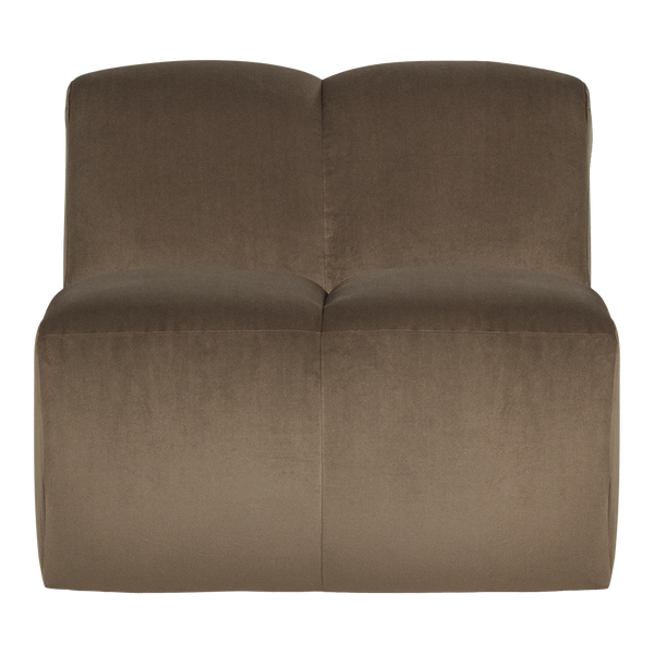 Mojo 1-zits bankelement velvet taupe