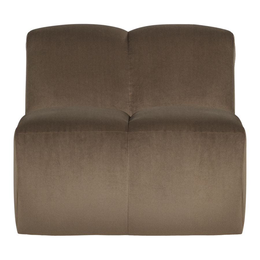 Mojo 1-zits bankelement velvet taupe
