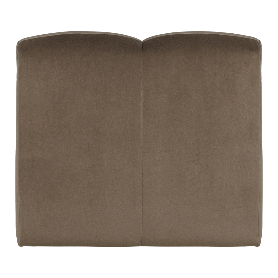 Mojo 1-zits bankelement velvet taupe